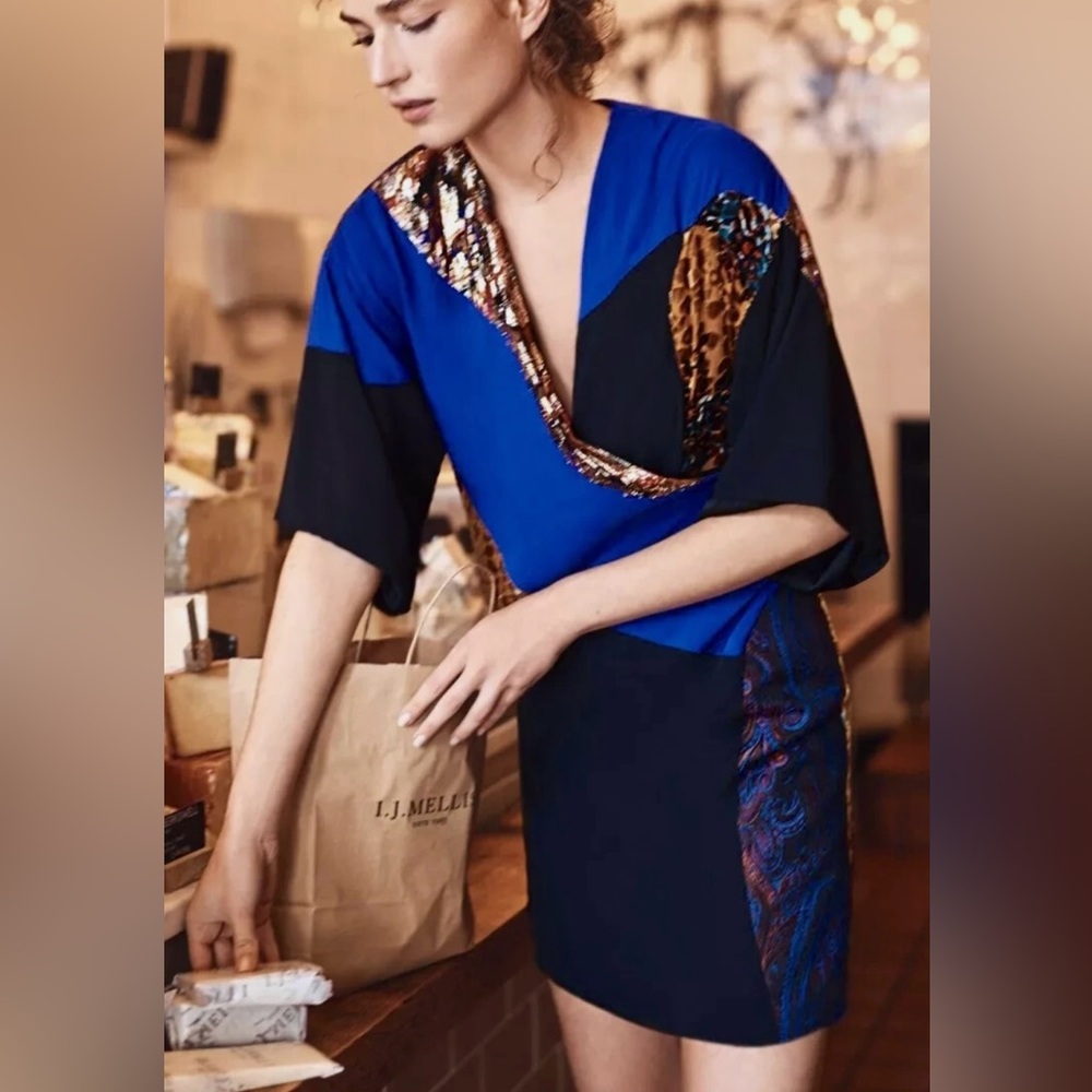 HD in Paris Camilla Silk Blend Dress Size 2
